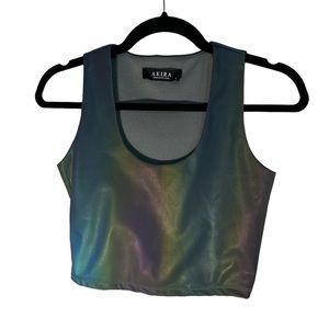 Akira Reflective Crop Top